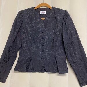 Vintage Lanz Originals Women’s Jacket Size 8 Whimsigoth Dark Romantic Iridescent